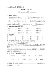 小学人教部编版灯光优秀综合训练题