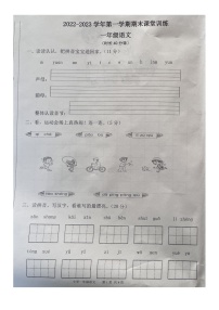 广东省湛江市坡头区2022-2023学年一年级上学期期末课堂训练语文试题