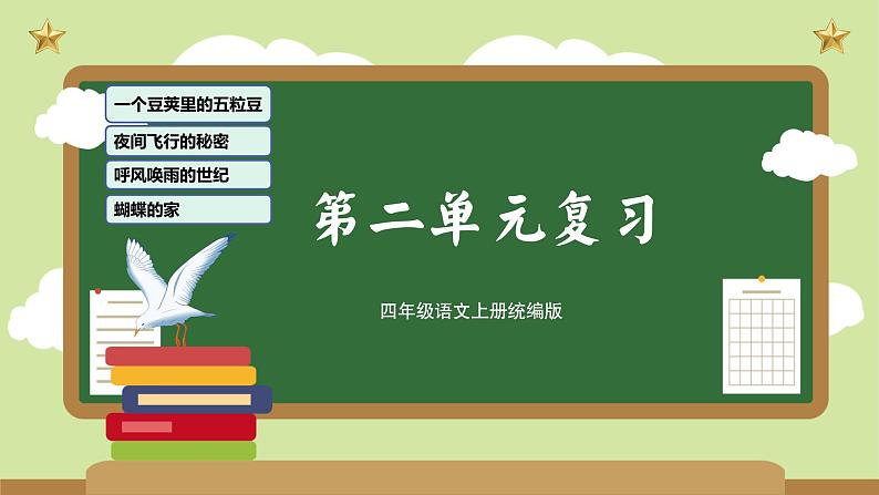 部编版语文四年级上册 第二单元 复习课件01