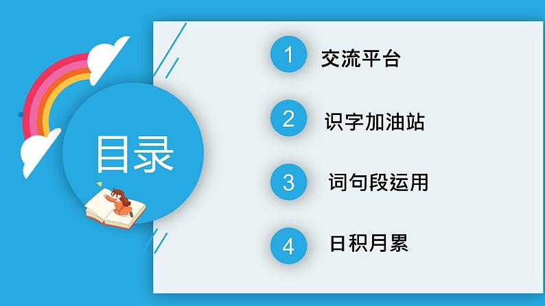 部编版语文四年级上册 第二单元《语文园地） 同步课件 同步课件+同步练习+同步教案+导学案02