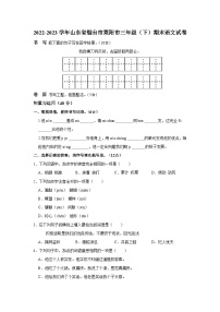 山东省烟台莱阳市2022-2023学年三年级下学期期末考试语文试题