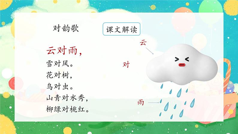 5《对韵歌》(课件）部编版语文一年级上册03