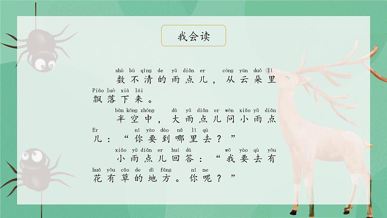 8《雨点儿》（课件）一年级上册语文部编版05