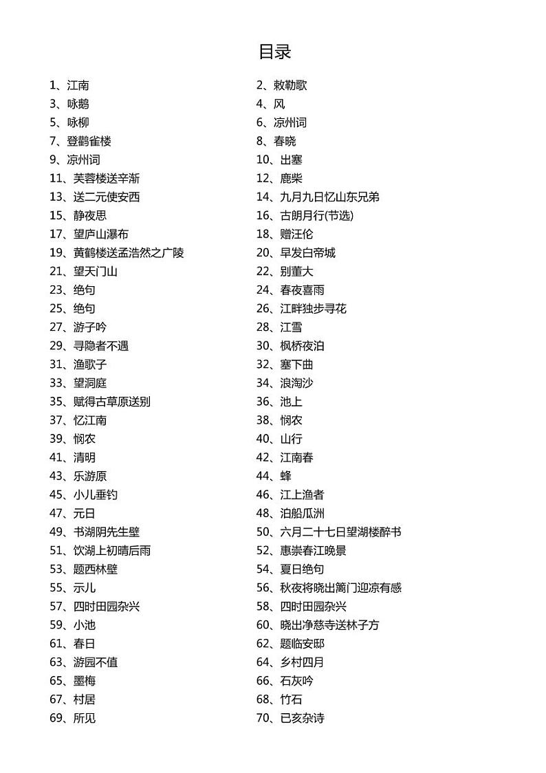部编版语文 小学生必背古诗文 楷书字帖（有注释，练好字，背好诗）01
