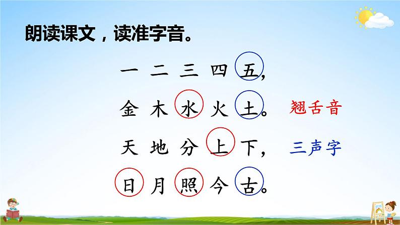 人教统编版小学一年级语文上册《2 金木水火土》课堂教学课件PPT公开课第3页