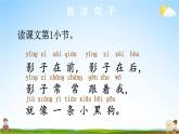 人教统编版小学一年级语文上册《5 影子》课堂教学课件PPT公开课