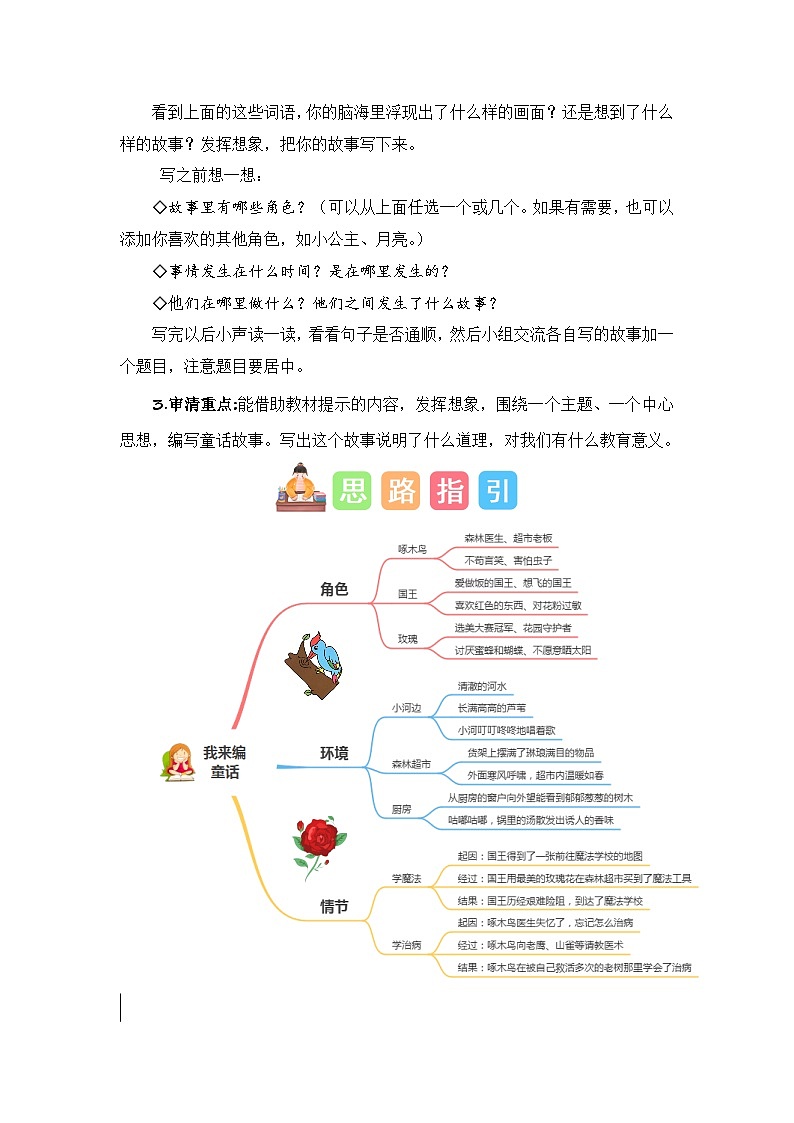 第三单元习作：我来编童话（技法+范文+素材）-2023-2024学年三年级语文上册单元作文能力提升（统编版）02
