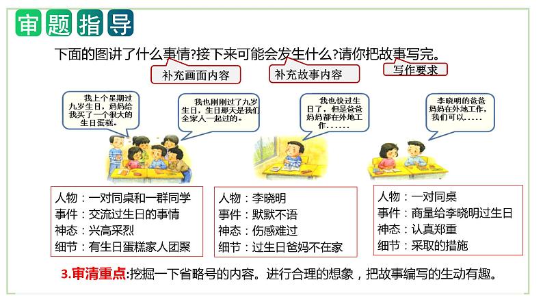 第四单元习作：续写故事（教学课件）-2023-2024学年三年级语文上册单元作文能力提升（统编版）第4页