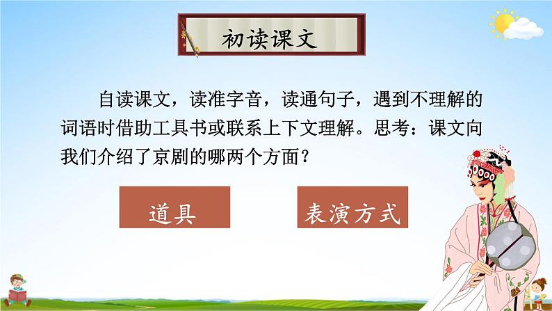 人教统编版小学六年级语文上册《24 京剧趣谈》课堂教学课件PPT公开课06