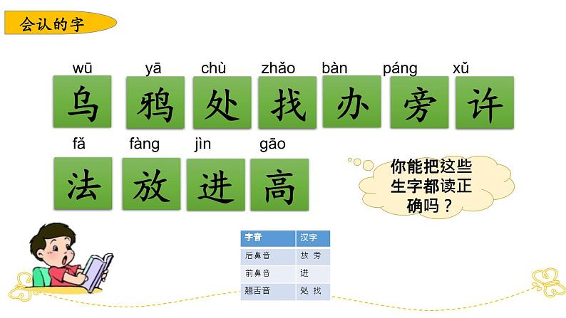 部编版小学语文一年级上第八单元复习课件04