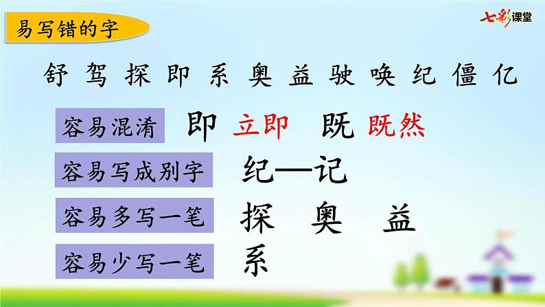 部编版小学语文四年级上册 第二单元复习课件PPT05