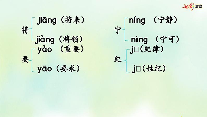 部编版小学语文四年级上册 专项1：生字复习课件08