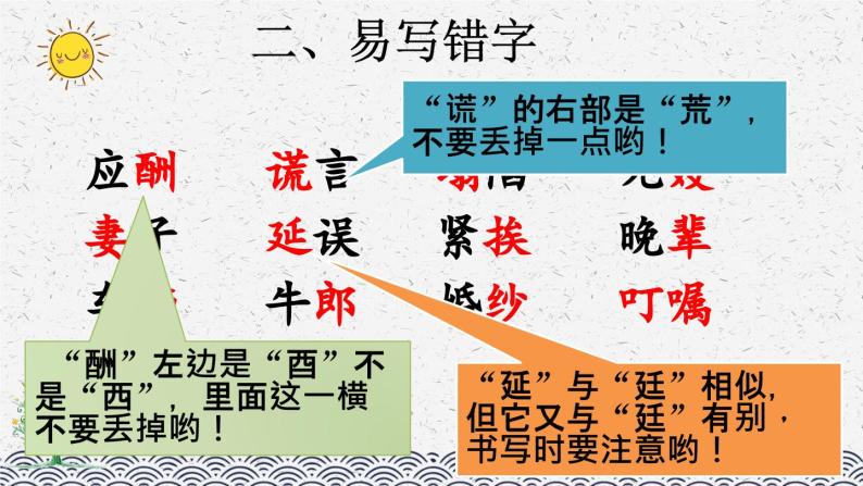 部编版小学语文五年级上册 第三单元复习课件04