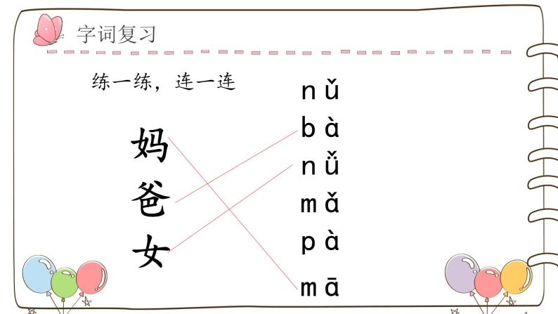 【单元复习】部编版语文一年级上册-第三单元-复习课件08