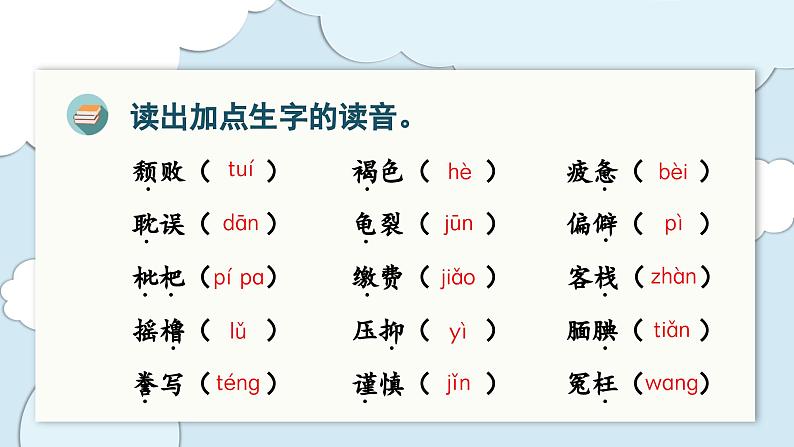 （复习课件）部编版五年级上册  语文  第六单元第3页