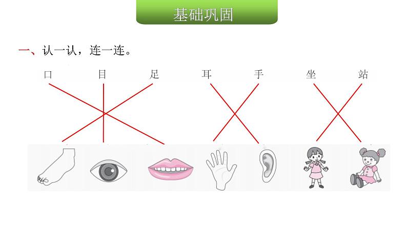 人教版小学语文一年级上册第一单元3口耳目课件第3页