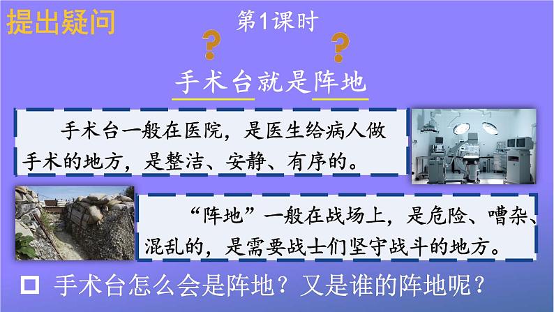 人教部编版小学语文三年级上册《26 手术台就是阵地》课堂教学课件PPT公开课02