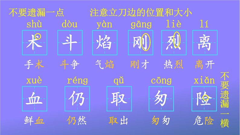 人教部编版小学语文三年级上册《26 手术台就是阵地》课堂教学课件PPT公开课08