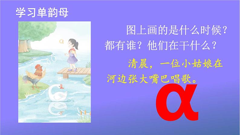 人教部编版小学语文一年级上册《1 ɑ o e》课堂教学课件PPT公开课05