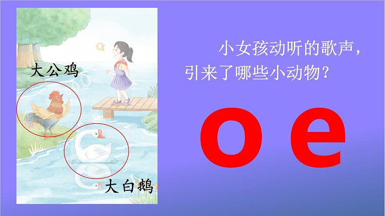 人教部编版小学语文一年级上册《1 ɑ o e》课堂教学课件PPT公开课08