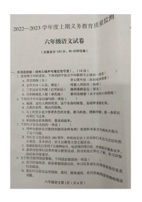 四川省达州市大竹县2022-2023学年六年级上学期期末质量监测语文试卷