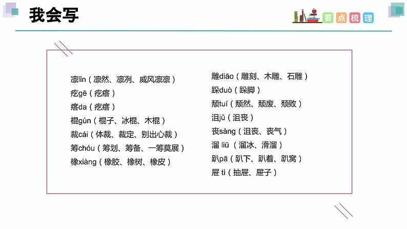 部编版语文六年级上册 第三单元 复习课件+知识清单04