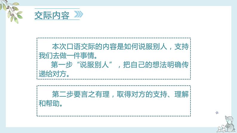 部编版语文六年级上册 口语交际《请你支持我》（教学课件）第4页