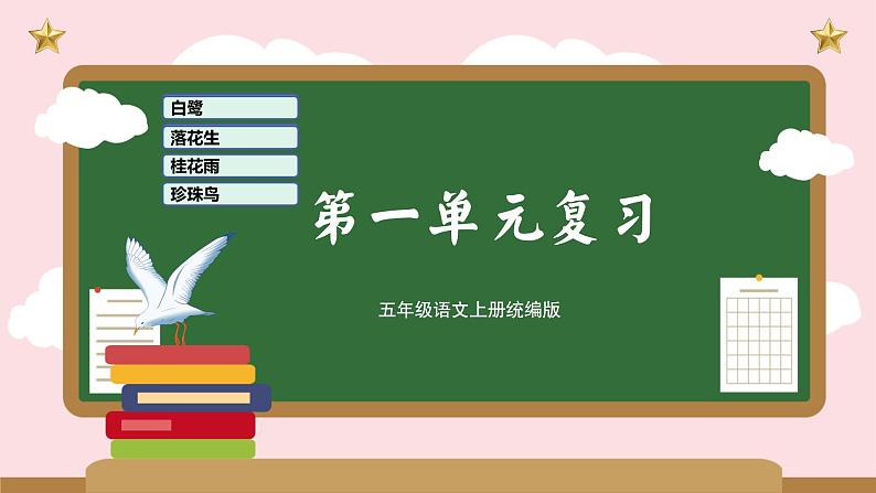 部编版语文五年级上册 第一单元 复习课件+知识清单01