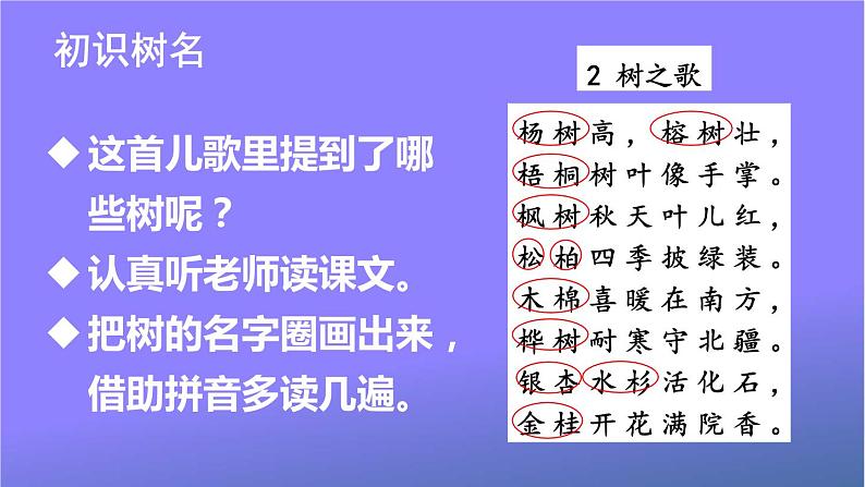 人教部编版小学语文二年级上册《2 树之歌》课堂教学课件PPT公开课第6页