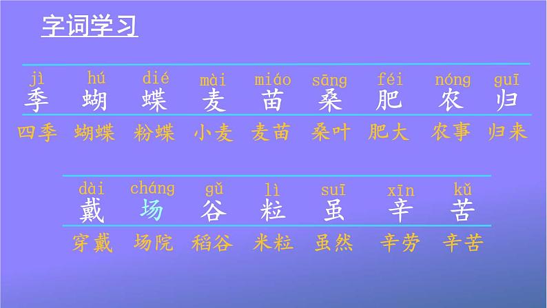 人教部编版小学语文二年级上册《4 田家四季歌》课堂教学课件PPT公开课第4页