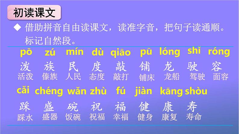 人教部编版小学语文二年级上册《17 难忘的泼水节》课堂教学课件PPT公开课第6页