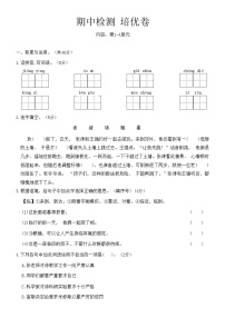 期中检测培优卷（试题）-统编版语文四年级上册