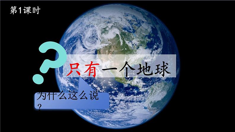 人教部编版小学六年级语文上册《19 只有一个地球》课堂教学课件PPT公开课02