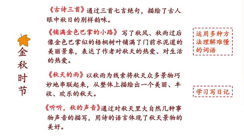 人教统编版语文小学三年级上册《第二单元复习》课堂教学课件PPT公开课第2页