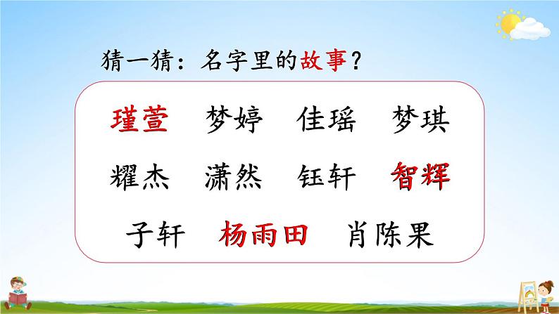 人教统编版小学语文三年级上册《口语交际：名字里的故事》课堂教学课件PPT公开课第4页