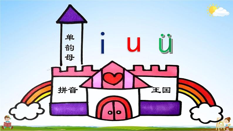 人教统编版小学语文一年级上册《2 i u ü y w》课堂教学课件PPT公开课第4页