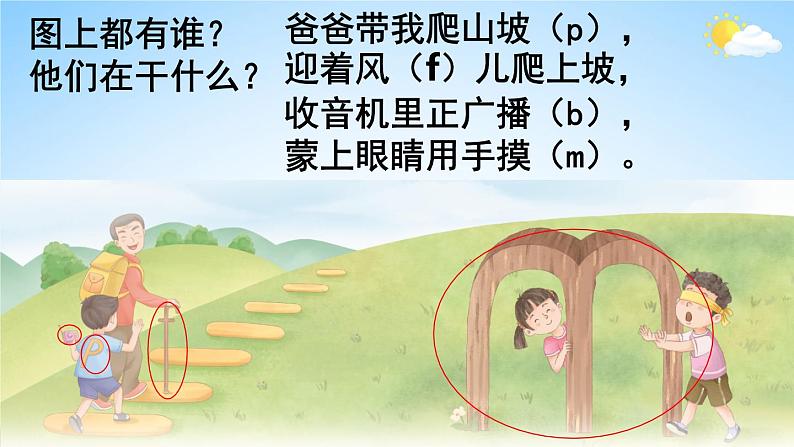 人教统编版小学语文一年级上册《3 b p m f》课堂教学课件PPT公开课第5页