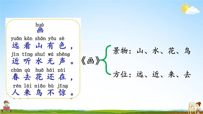 人教统编版语文小学一年级上册《第五单元复习》课堂教学课件PPT公开课03