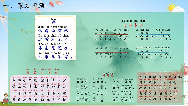 人教统编版语文小学一年级上册《第五单元主题阅读》课堂教学课件PPT公开课03