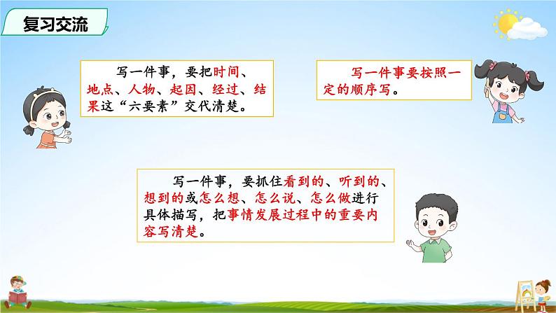 人教统编版小学语文四年级上册《习作例文》课堂教学课件PPT公开课02