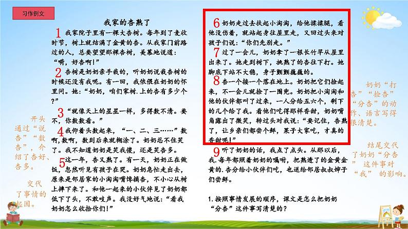 人教统编版小学语文四年级上册《习作例文》课堂教学课件PPT公开课08