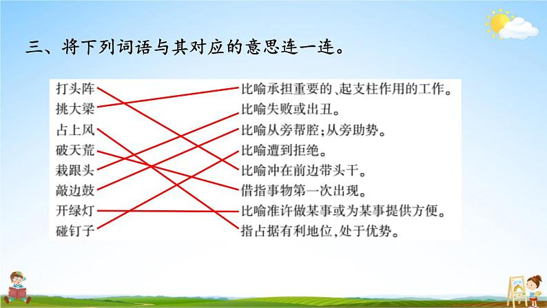 人教统编版语文小学四年级上册《第六单元复习》课堂教学课件PPT公开课06