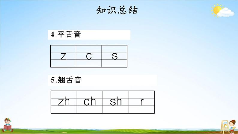 人教统编版语文小学一年级上册《第二单元复习》课堂教学课件PPT公开课第7页