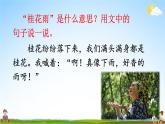 人教统编版小学五年级语文上册《3 桂花雨》课堂教学课件PPT公开课