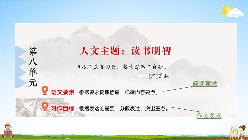 人教统编版语文小学五年级上册《第八单元主题阅读》课堂教学课件PPT公开课第2页