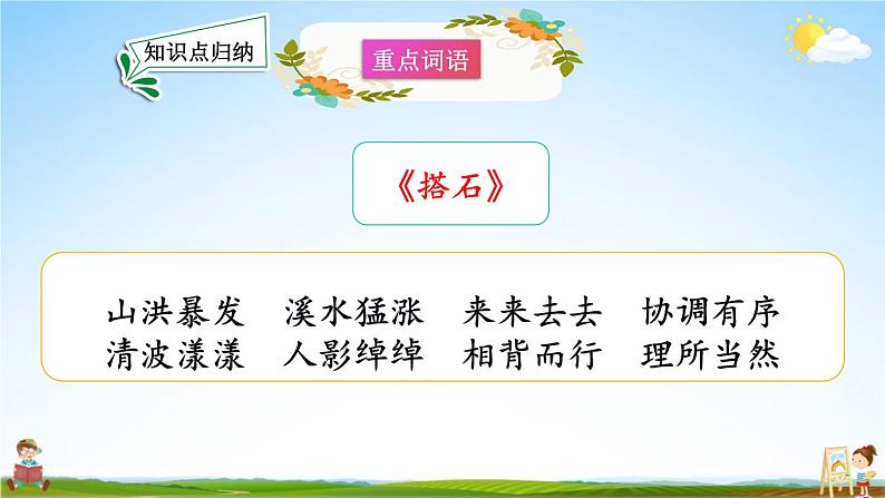 人教统编版语文小学五年级上册《第二单元复习》课堂教学课件PPT公开课06