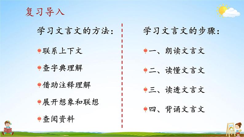 人教统编版小学六年级语文上册《22 文言文二则》课堂教学课件PPT公开课第4页