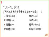 三年級語文上冊第八單元綜合訓練+講解PPT