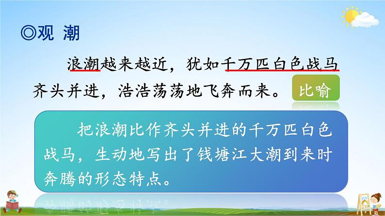 统编版四年级语文上册期末专题复习教学课件2-2 体会优美词句小窍门第6页