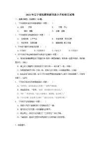 辽宁省抚顺市新宾县2022-2023学年六年级下学期期末质量检测语文试题